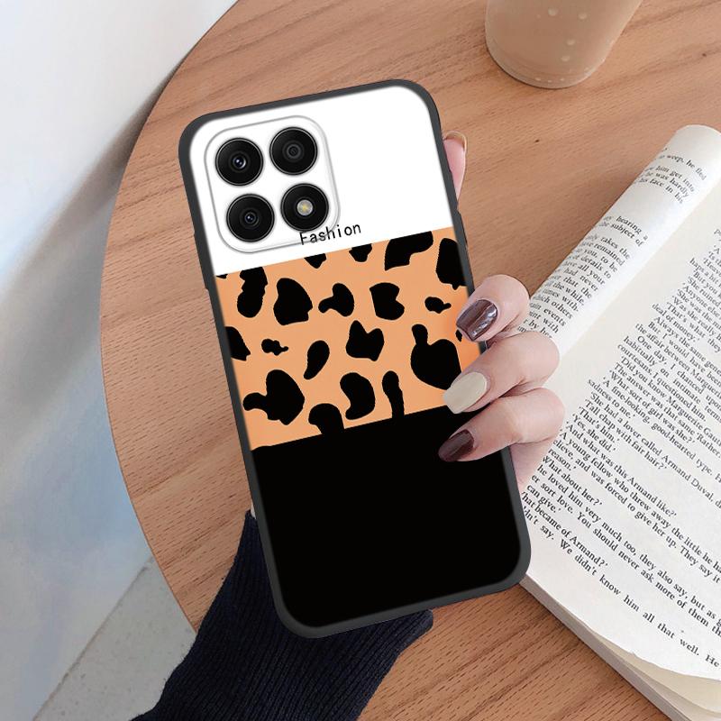 For Honor X6B 4G X8B 200 Smart X6 400 Pro Lite Phone Case Fashion Leopard Print Back Cover Soft Silicone Shockproof Funda Coque