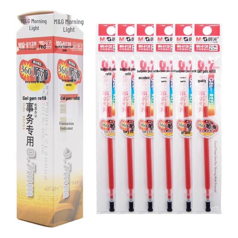 M&G Gel Pen Refill, Red, 0.7mm