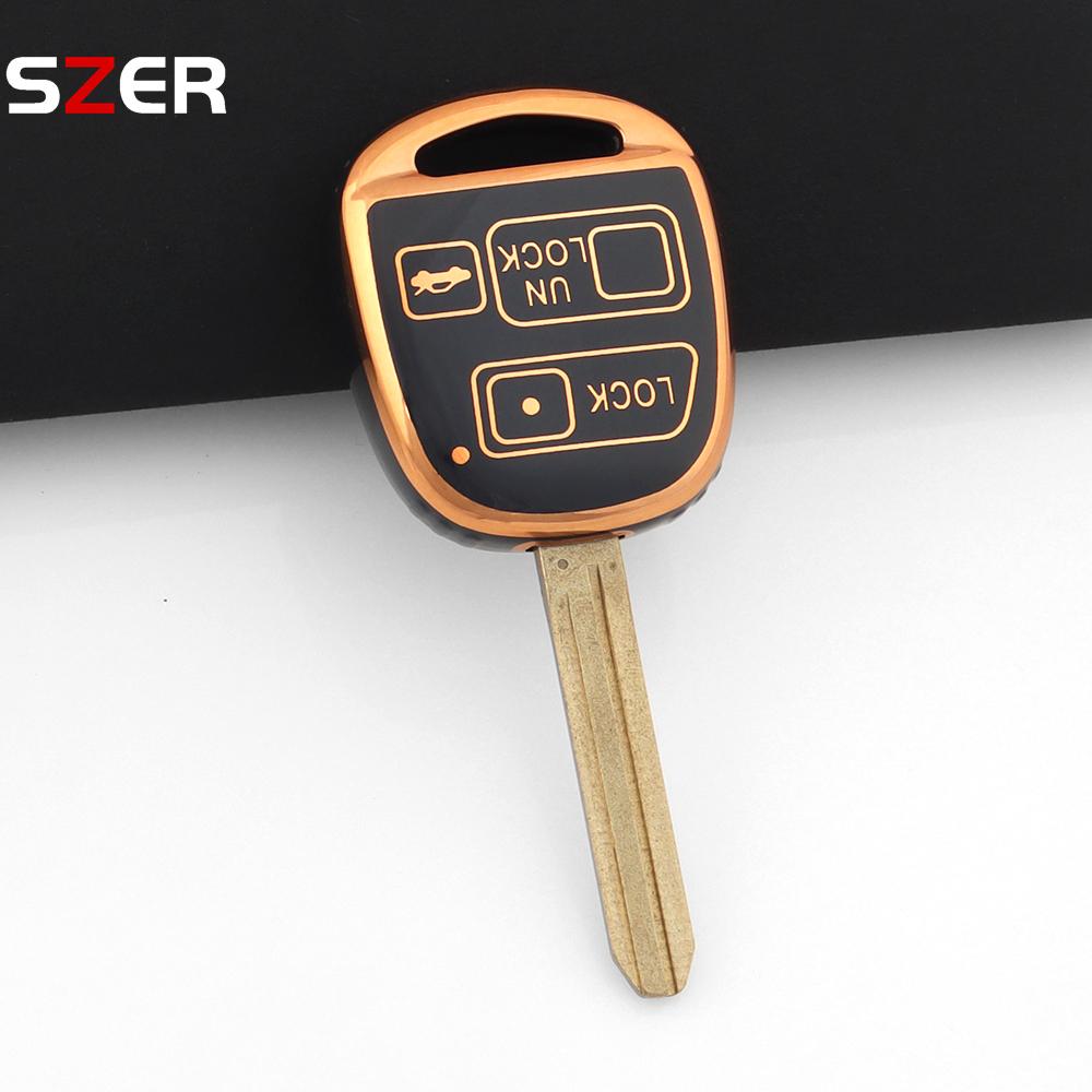 New For Toyota Fj Cruiser Land Yaris Echo For Lexus Es Gs Ls Is Rx Sc Lx Rx400H Keychain Tpu Car Key Case Protect Cover