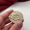 Two koi carps for good luck in the color of old bronze, 40 mm