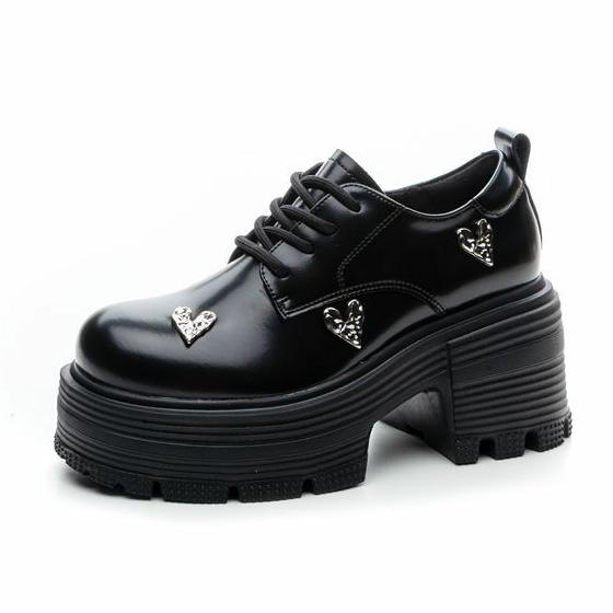 Fashion 9cm 2025 Patent Microfiber Leather Platform Wedge Autumn Pumps Ankle Boots Fashion Mary Jane Chunky Heels Spring Shoes