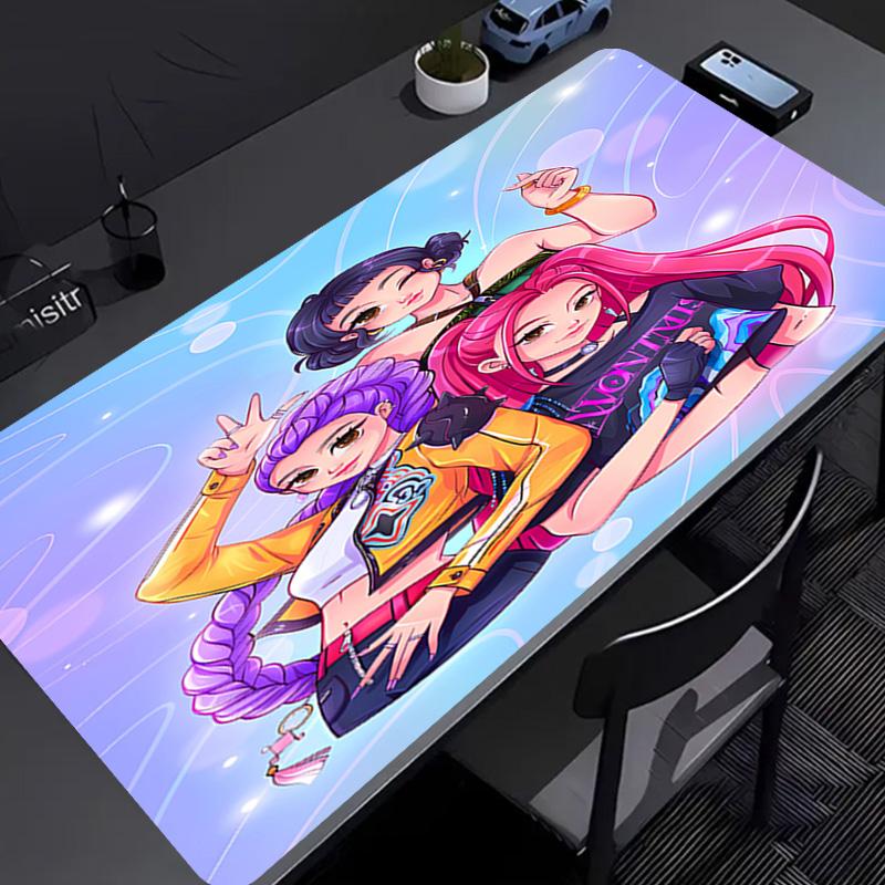 Kpop Hunter Mauspads - Rutschfeste Gummiunterlage, Glatte Oberfläche für Arbeit, Gaming, Büro und Zuhause, Schreibtisch-Mauspad