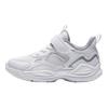 Anta Kids Mesh Fashion Versatile Lightweight Shock Absorbing Low Top Running Shoes Kids Running Shoes White Gray A22449977-1