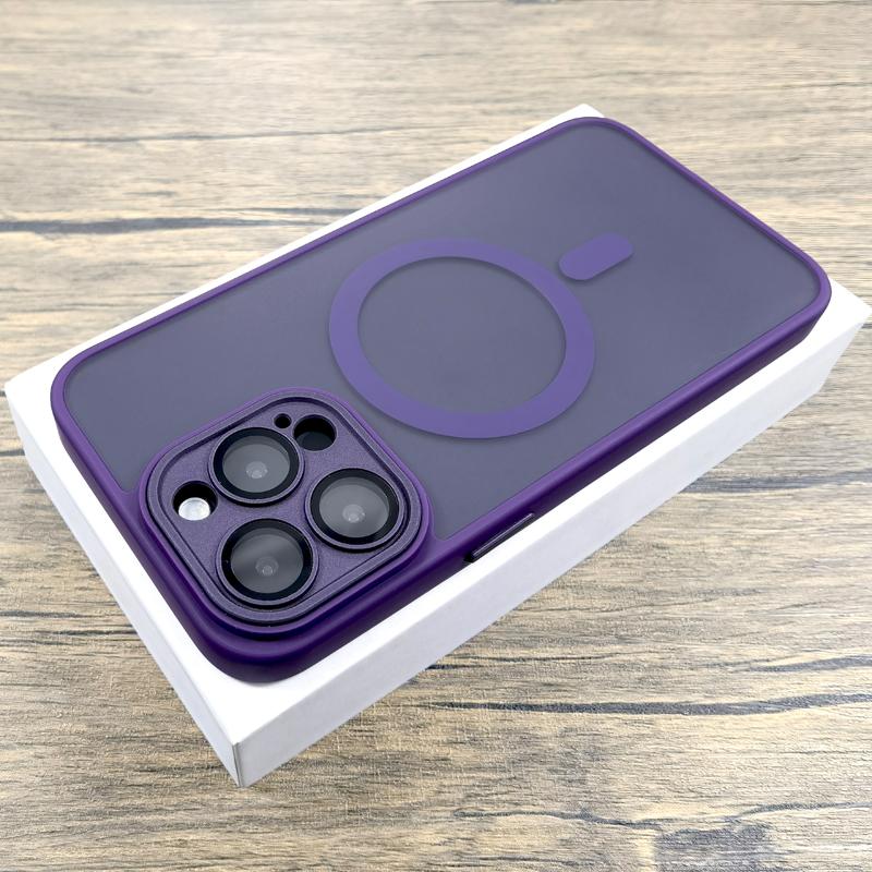 Luxury Matte Case For iPhone 16 15 14 13 12 11 Pro Max iPhone15 iPhone14 iPhone13 For Magsafe Magnetic Anti-Fingerprint Covers