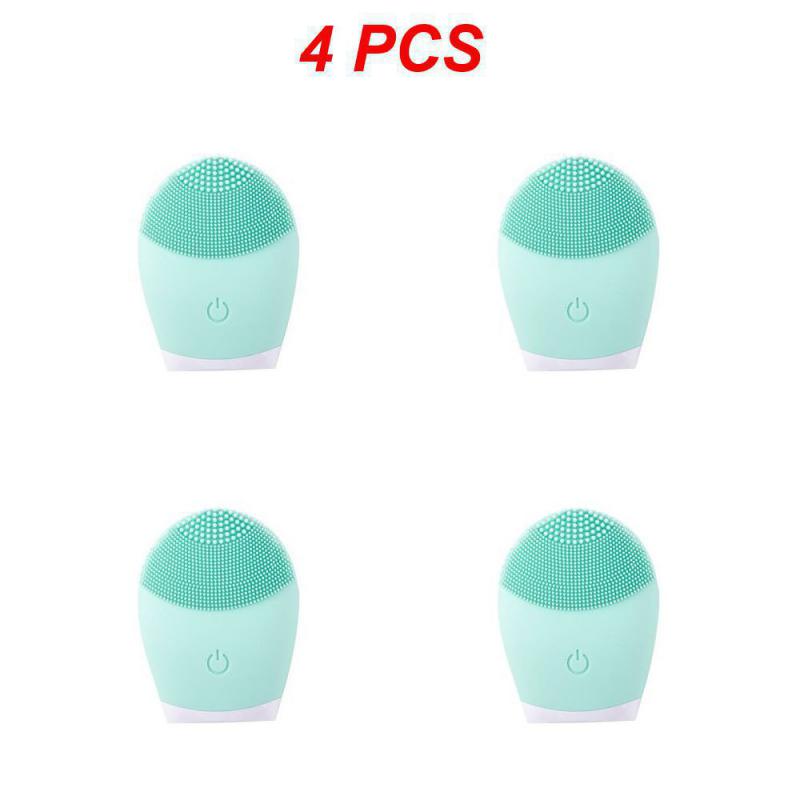 1~8KS Elektrický čistič na obličej Silikonový čisticí kartáček na obličej Pore Hluboké černé tečky Mycí make-up Odstraňovač pěny Sonický