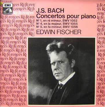 LP Record EDWIN FISCHER CHAMBER ORCHESTRA  J. S. Bach Concertos Pour Piano 2C05101421 EMI 1983 France Classical Used
