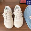 Milk Fufu Ugly Cute Big Head Little White Shoes 2025 Summer Thin Breathable Mesh Ins Student Versatile Ultra-light Board Shoes