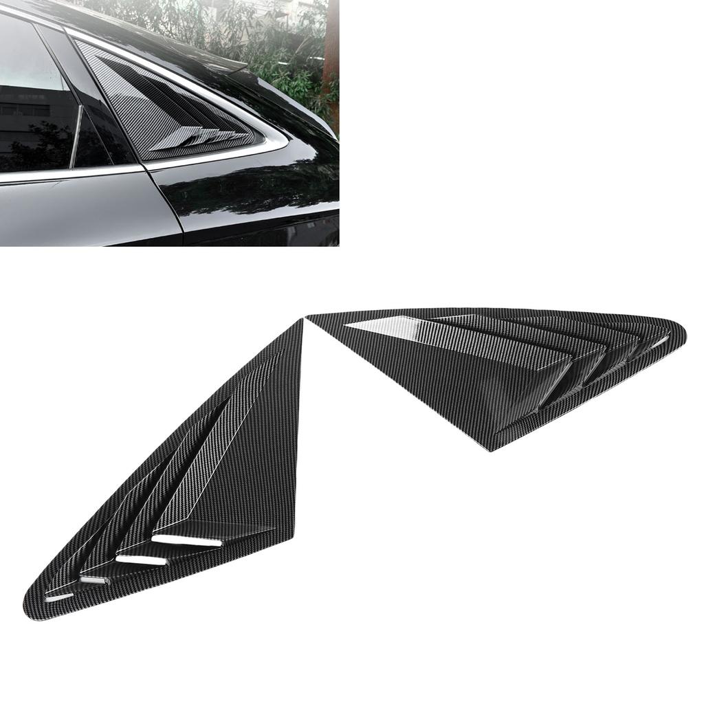2Pcs Rear Side Window Louver Cover Left Right Rear Window   Vent Scoop Shutter Cover Blind Replacement for FY   2018-2024