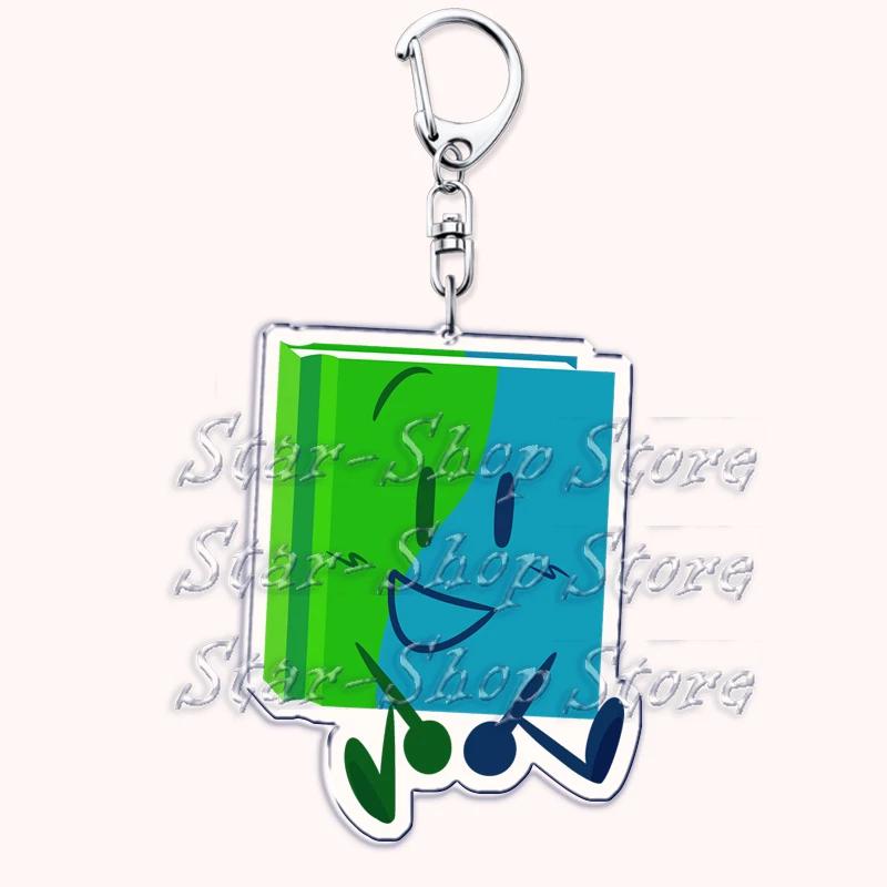 Hot Game Characters Keychain for Accessories Bag Firey Ruby Teardrop Flower Pin Coiny Price Tag Keyring Jewelry Fans Gamer Gifts
