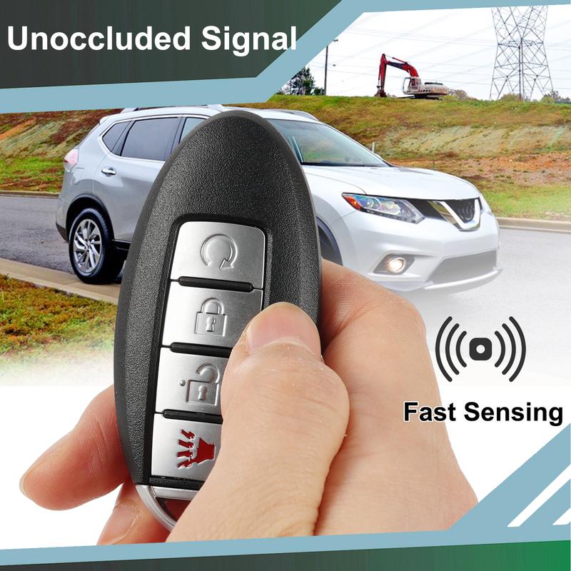 For Nissan Altima Rogue Sentra Versa Murano Smart Remote Key Fob Case Cover Shell Holder 4 Button Replacement 2013-2016
