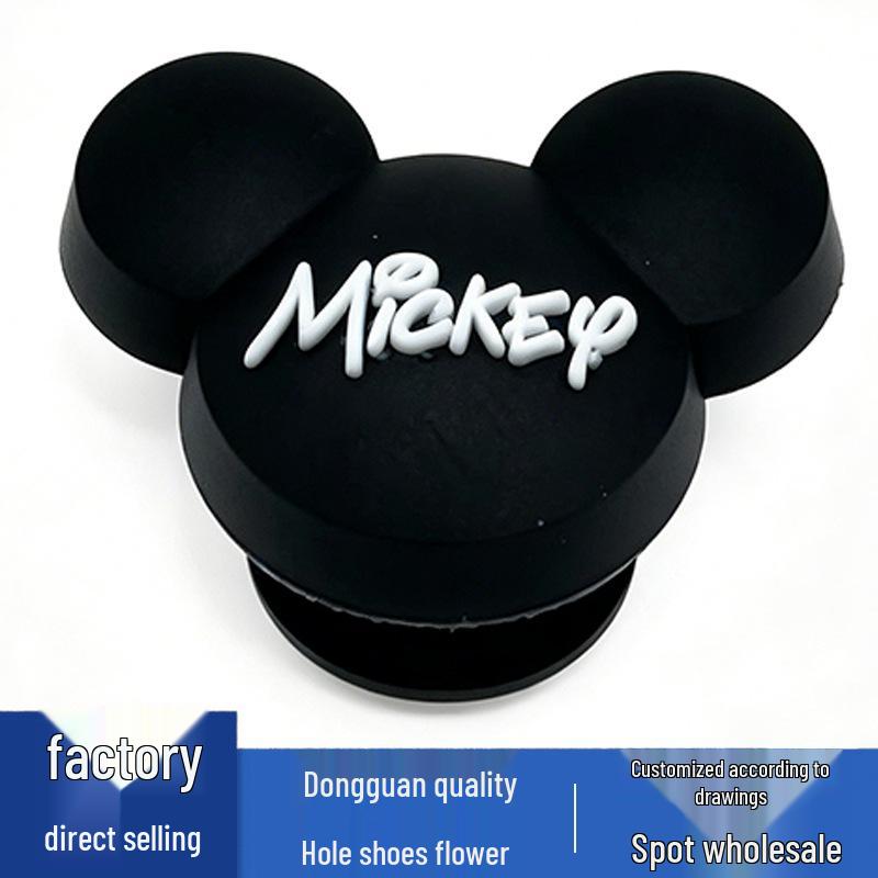 Mickey Mouse PVC Shoe Charms - Cartoon Flower Accessories for Crocs