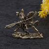 Brass God Of Wealth Riding Horse Guan Gong Statue Home Decoration Accessories
