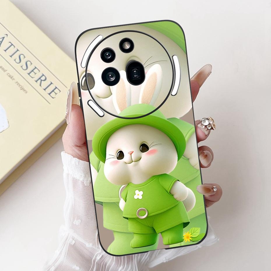 Beautiful Floral Painting Phone Case For Nothing Phone (3a) Pro Black Silicone Soft Cover For Nothing Phone3a 3a Pro Bumpers