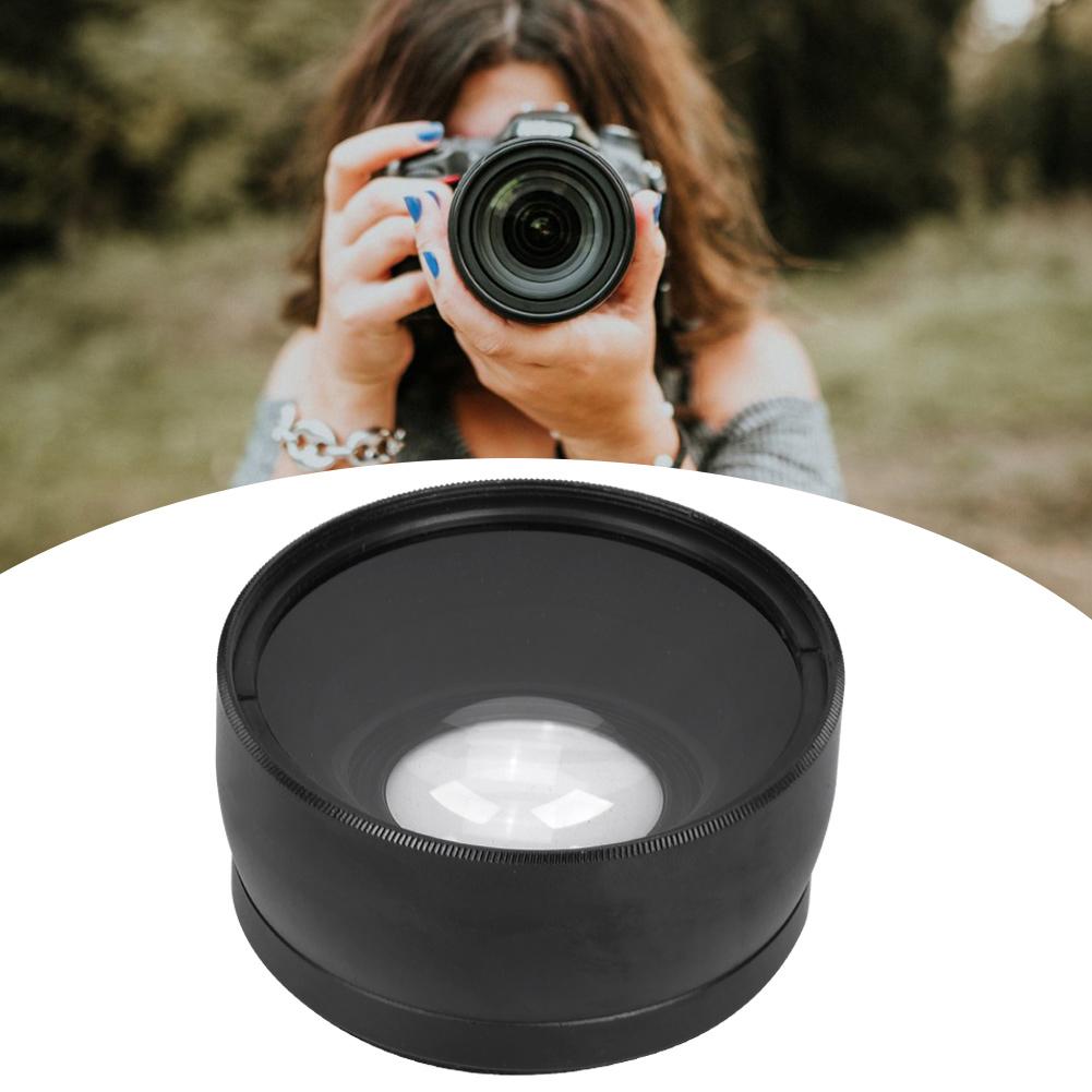58mm 0.45X Macro Conversion & Wide Angle Lens for SLR DSLR Camera Black