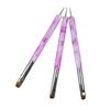 3Pcs 2 In1 Dual End Nail Art Brush Dotting Pen Manicure Tool For Gel Acrylic Nail Art Painting Dotting Tools Extension Gel Brush
