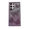 Suitable for Samsung S25 Ultra Mobile Phone Case Electroplated Flash Powder Rhinestone Butterfly S24 Anti Fall A26 Anti Fall Soft Case