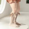 Summer Kids Knee High Socks Baby Girls Boys Bow Long Sock Soft Cotton Mesh Breathable Children Hollow Out Socken For 0-7 Years