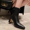 High Heels Women Ankle Boots Chunky Fashion Goth Heeled Shoes New Trend Pumps  Winter Casual Cozy Woman Chelsea Botas Mujer
