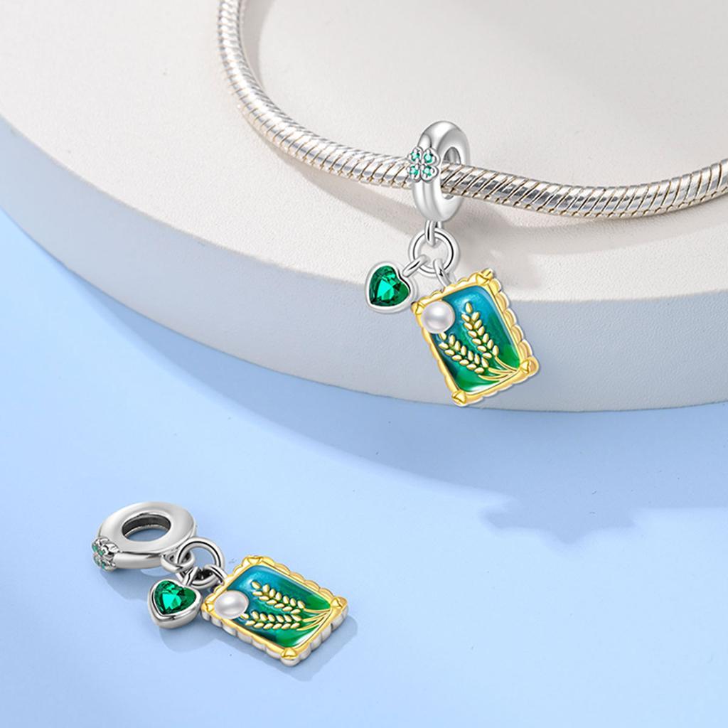 Copper Artist Brush Tools Color Palette Oil Painting Charms Girl Beads Fit Necklace Bracelets Diy Jewelry Gifts