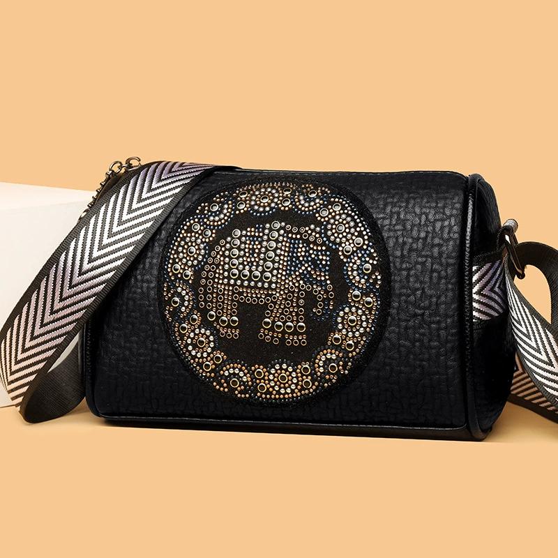 1Pc High Quality Leather Purses and Handbags for Women Luxury Designer Shoulder Crossbody Bag  Ladies Messenger Bags
