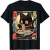 SHANGCHEN Kawaii Kat Eet Ramen Noedels Anime Cadeau Meisjes Tieners T-shirt