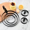Stainless Steel Egg Cooker Round Non-Stick Frying Pan for Perfect Poached Eggs, Kitchen Baking Tool