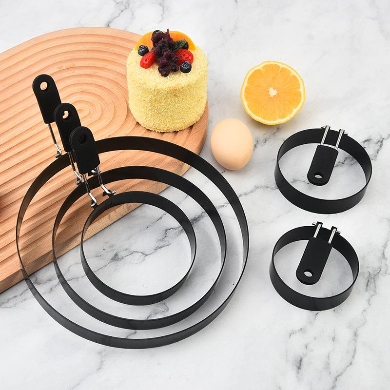 Stainless Steel Egg Cooker Round Non-Stick Frying Pan for Perfect Poached Eggs, Kitchen Baking Tool