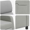 Massage Recliner Cloud Gray Fabric