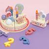 Children Wooden Play Food Set Birthday Cake Accessories Imaginative Fun Gift