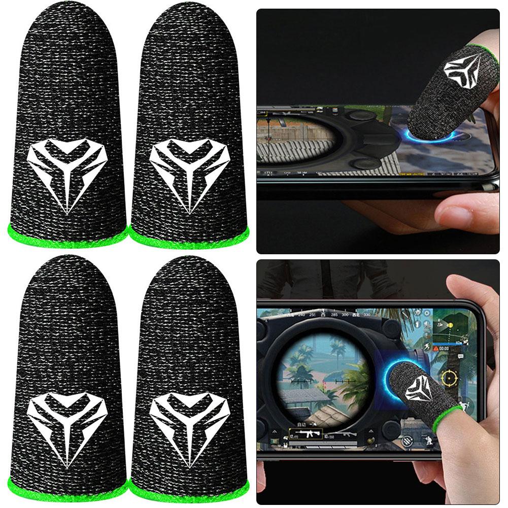 4pcs/2pcs Mobile Game Controller Fingertip Gloves Phone Game Fingertip Cover Anti-Sweat Finger Sleeve for PUBG