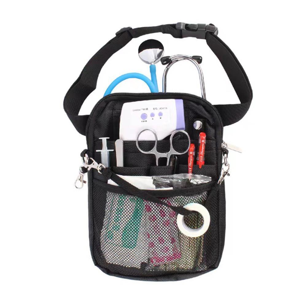 Adjustable Strap Nurse Crossbody Bag Multi Pocket Nurse Waist Pouch Nurse Hip Bag  Nursing Student