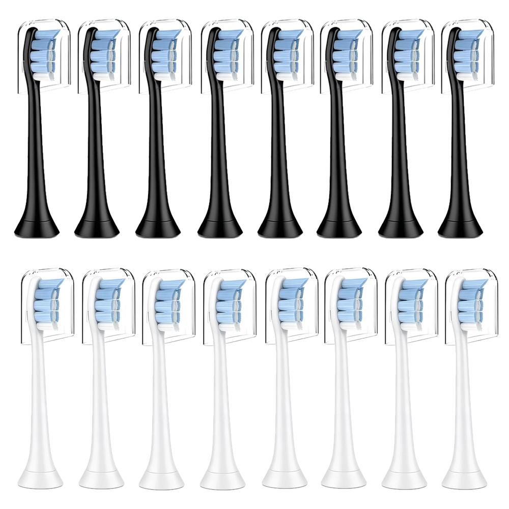 Têtes de brosse à dents de remplacement compatibles avec les brosses à dents électriques Philips Sonicare 4100 5100 6500 C3 W3 et plus Poignées à clipser