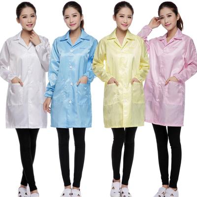 Anti-static Dustproof Long-sleeved Protective Cleanroom Workwear for Electronics