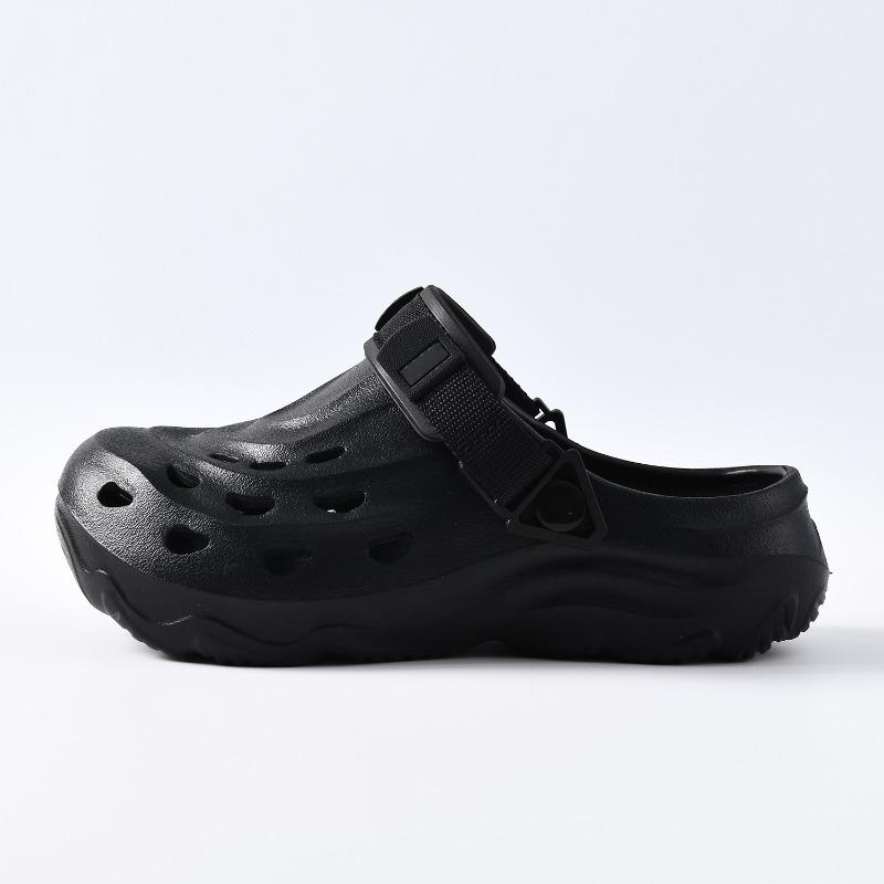 Hole shoes couple sports beach shoes thick sole height adjustable men's and women's cool slippers outer wear summer