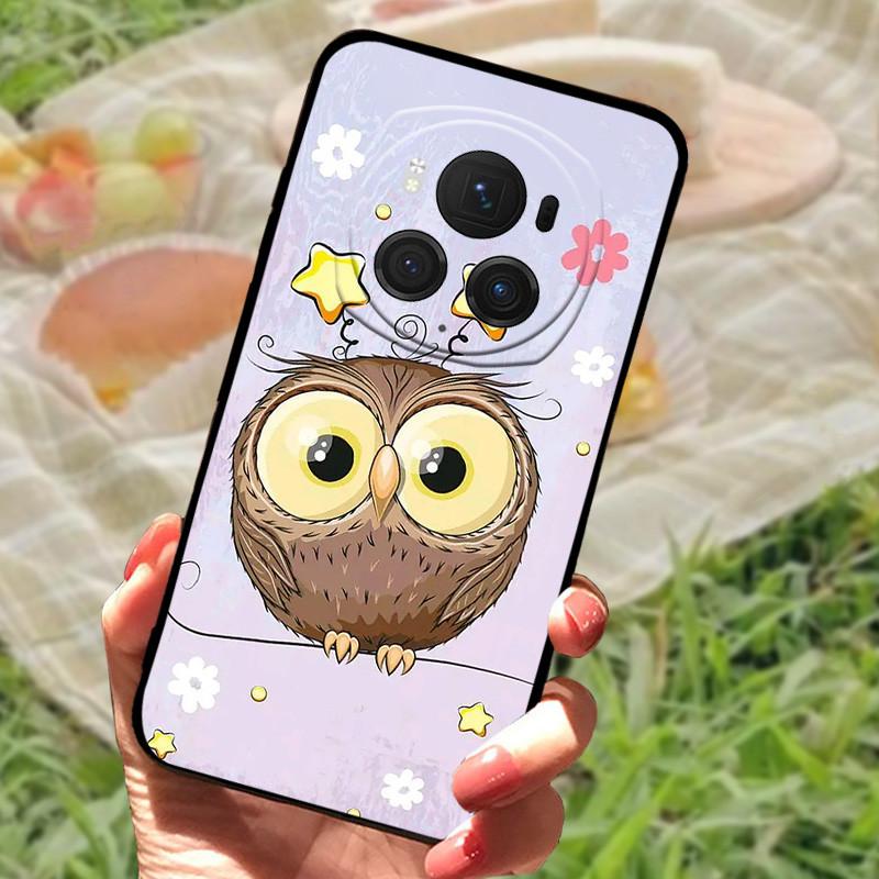 Für Honor Magic6 Pro Hülle Abdeckung Honor Magic6 Silikon Weich Marmor Schwarz Stoßstange Funda Coque für Honor Magic 6 Pro Vollständig Schützend