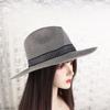 Dad Bowler Hat Travel Beach Male Panama Hat Solid Color Old Man Sun Hat Middle-aged Men Straw Hat