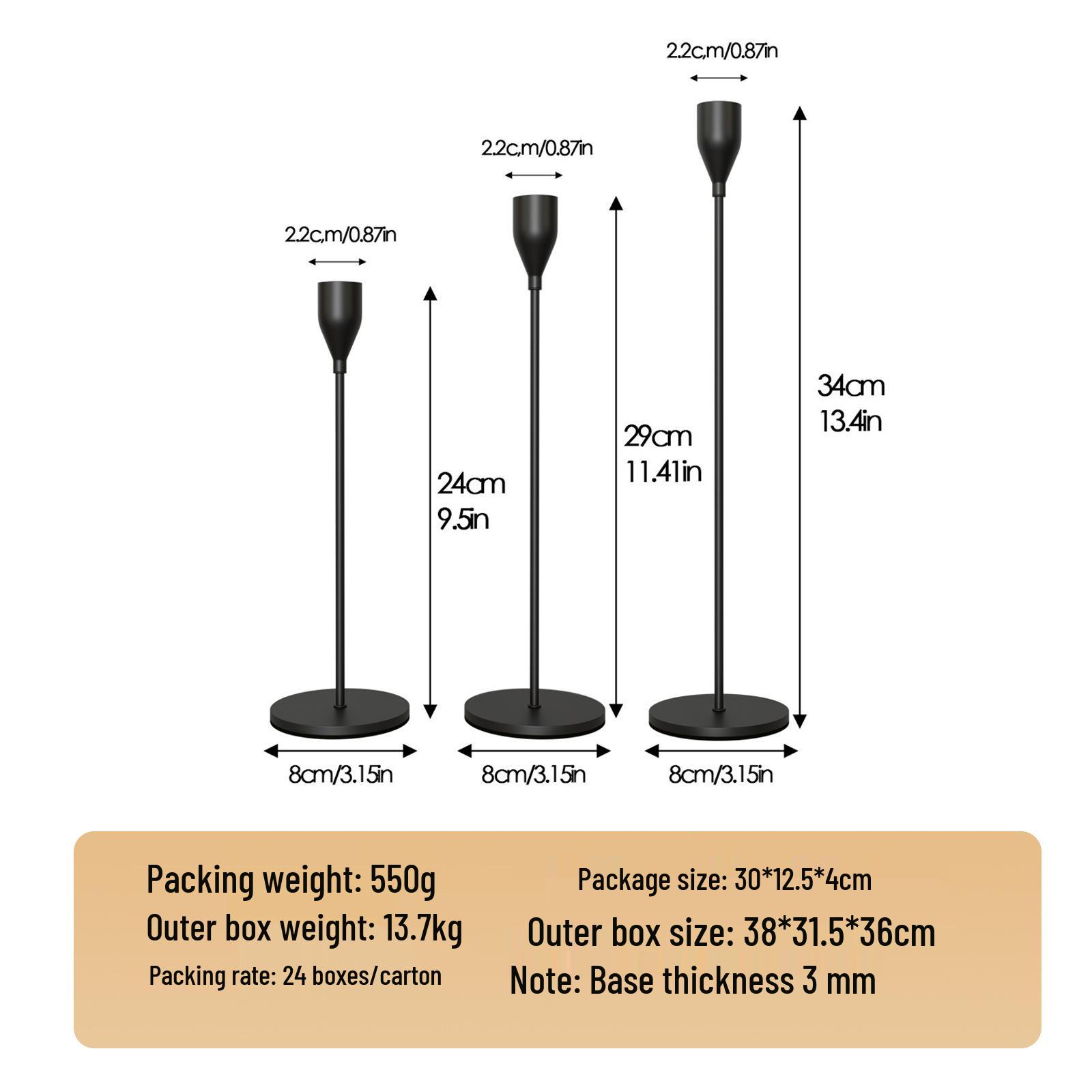 

Golden Iron Candlestick Ornament for Romantic Candlelight Dinners - Creative Home Decoration Handicraft