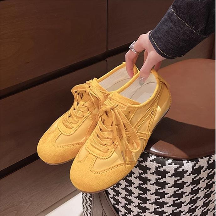 

Женская новая весенне-летняя модная универсальная женская дышащая спортивная обувь, повседневная обувь для скейтбординга, обувь Форреста Гампа 40 жёлтый