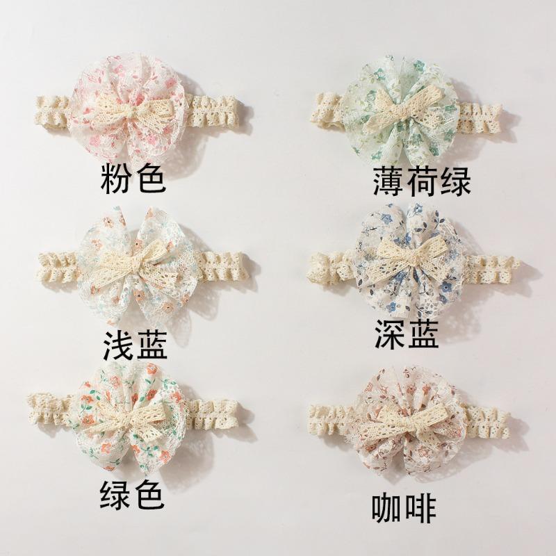 New Baby Headscarf, Cute Printed Bow Children's Headband, Summer Thin Baby Hair Accessories