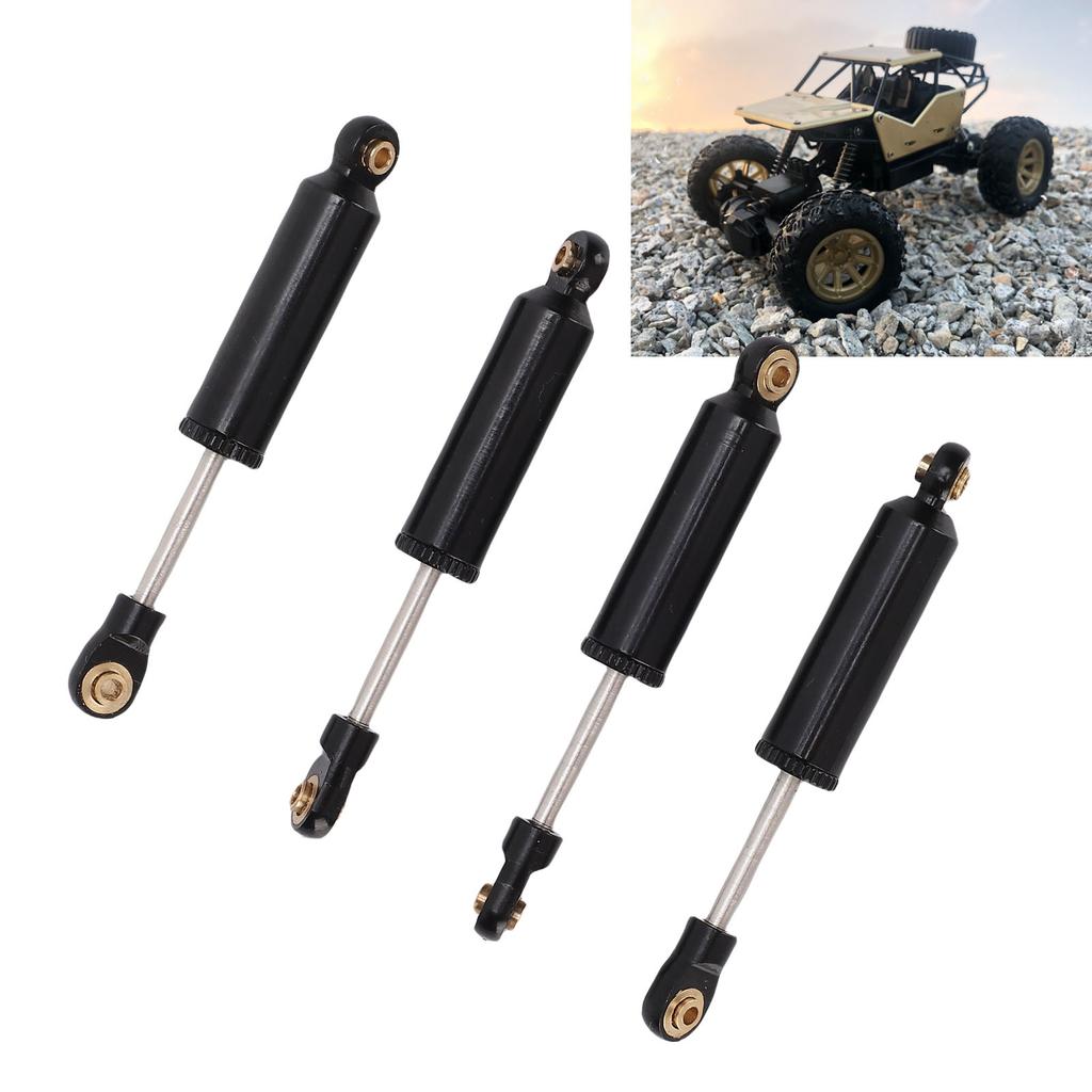4PCS Shock Absorbers Fit for   1Celsius18 Scale RC Crawler Car Internal Spring Shock Dampers with Screws Washers 59mm Black
