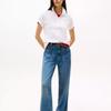 Tommy Hilfiger Basic Solid Color Slim Fit Polo Shirt Women Tops 76J5198-100