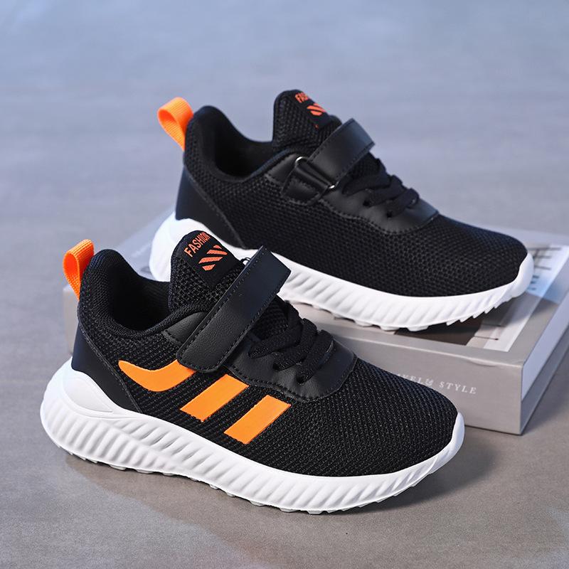 Children's Mesh Breathable Sneakers 2025 Spring and Autumn New Non-slip Campus Comfortable Soft Sole Lightweight Running Shoes