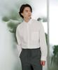 Pin Black (Men) Cotton Oversized Basic Shirt White