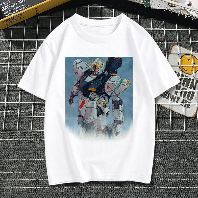 Mobile Suit Gundam Anime TShirt for Men Women Kids Classic Robot Graphic Casual Cotton Short Sleeve Streetwear Top