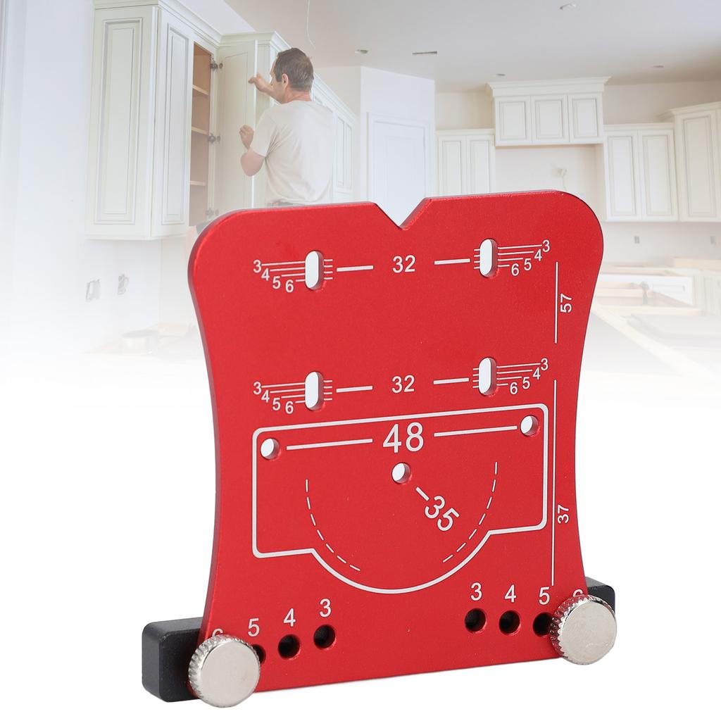 35mm Hinge Hole Opener Aluminum Alloy Quick Positioning Hinge Drilling Locator and Drill Bit Set