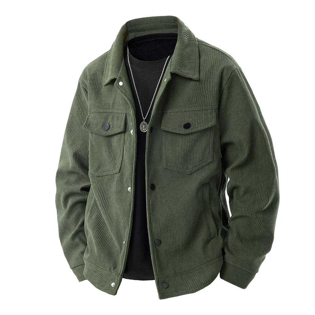 Herren Frühlingsjacke Cordjacke Herren Hochwertig Langarm Freizeit und Vielseitig Arbeitskleidung