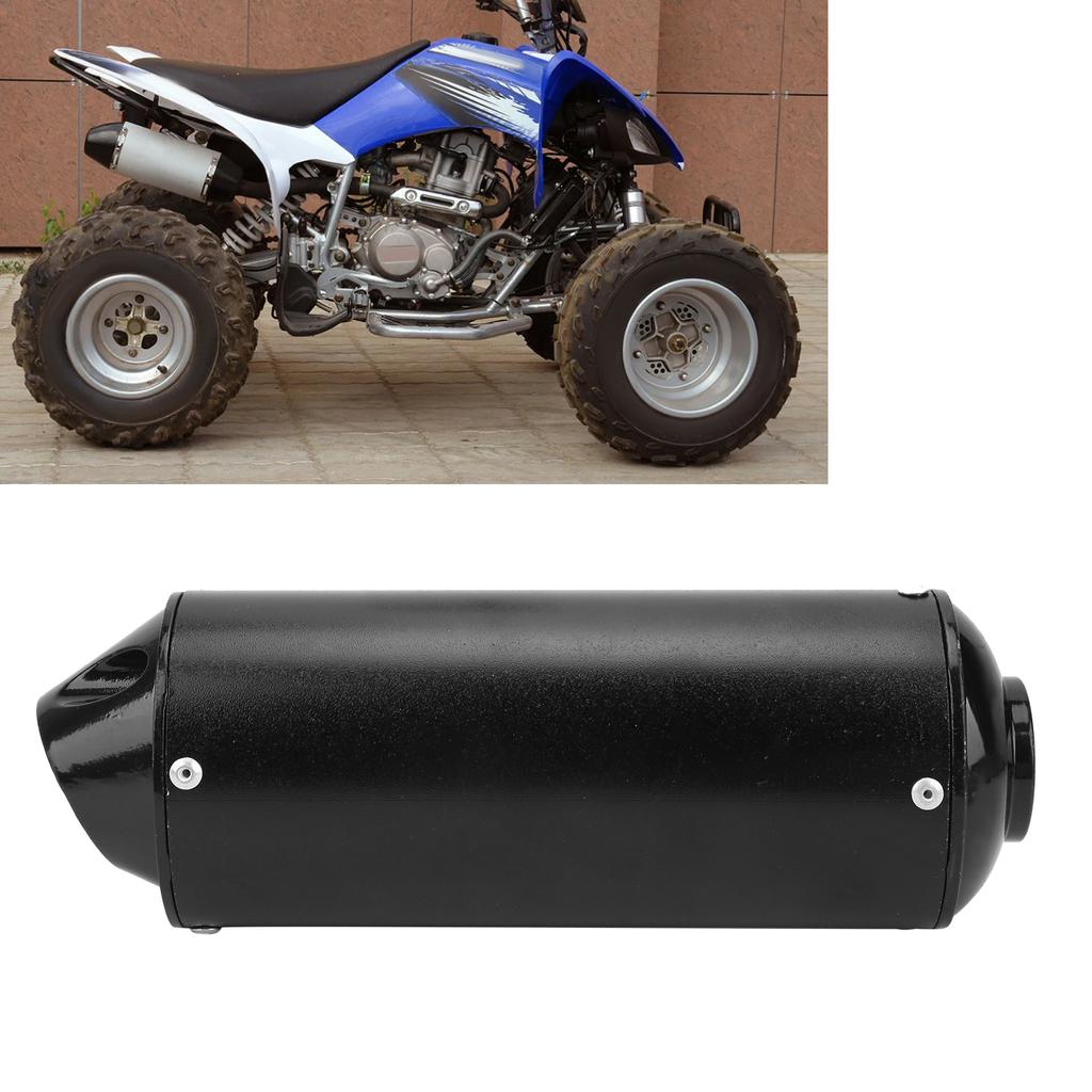 32mm 1.3in Exhaust Pipe Muffler Silencer Black for 90cc 110cc 125cc 150cc 160cc ATV Pit Bike Motorcycle