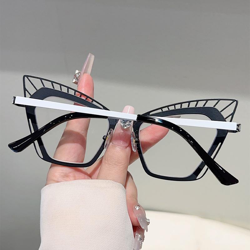 Vintage Anti Blue Light Optical Glasses Oversized Women Luxury Brand Designer Myopia Customize Prescription Eye Glasses Frames