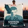 1 peça Cobertor Stranger Things para Exterior Leve de Flanela para Viagem, Acampamento, Sala de Estar, Sofá, Cadeira Macio