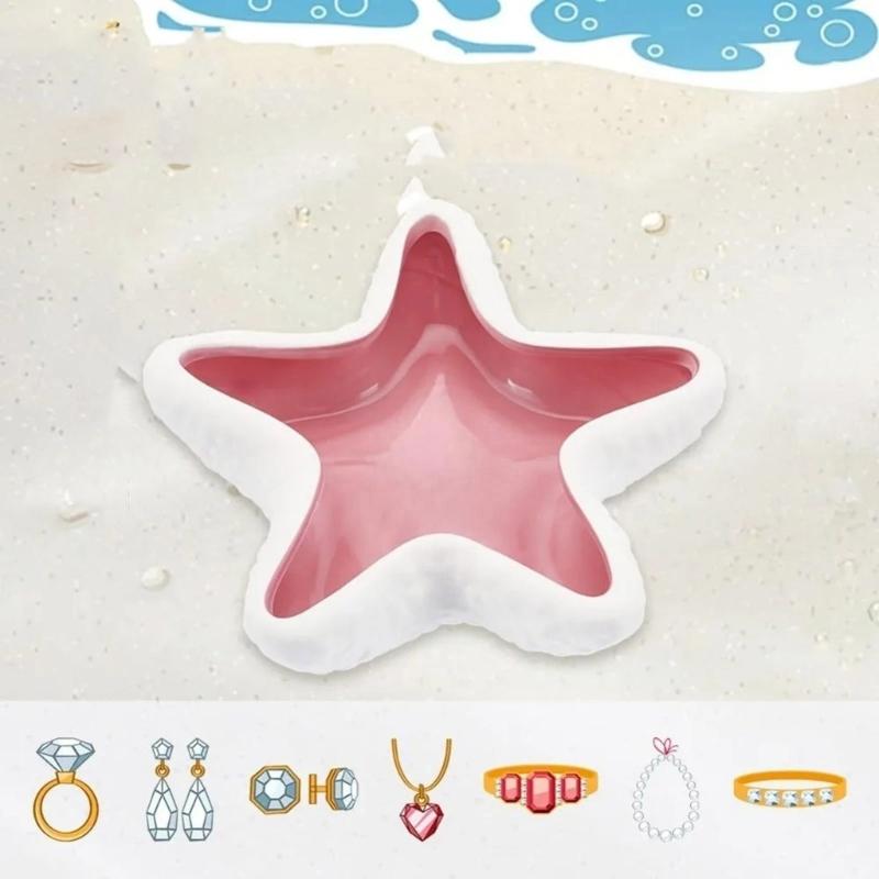 Beach Themed Earthenware Jewelry Dish Decorative Storage Solution For Daily Accessories And Present Box Included